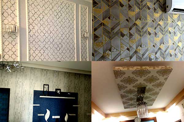 Wallpaper work by Interioz Solutions